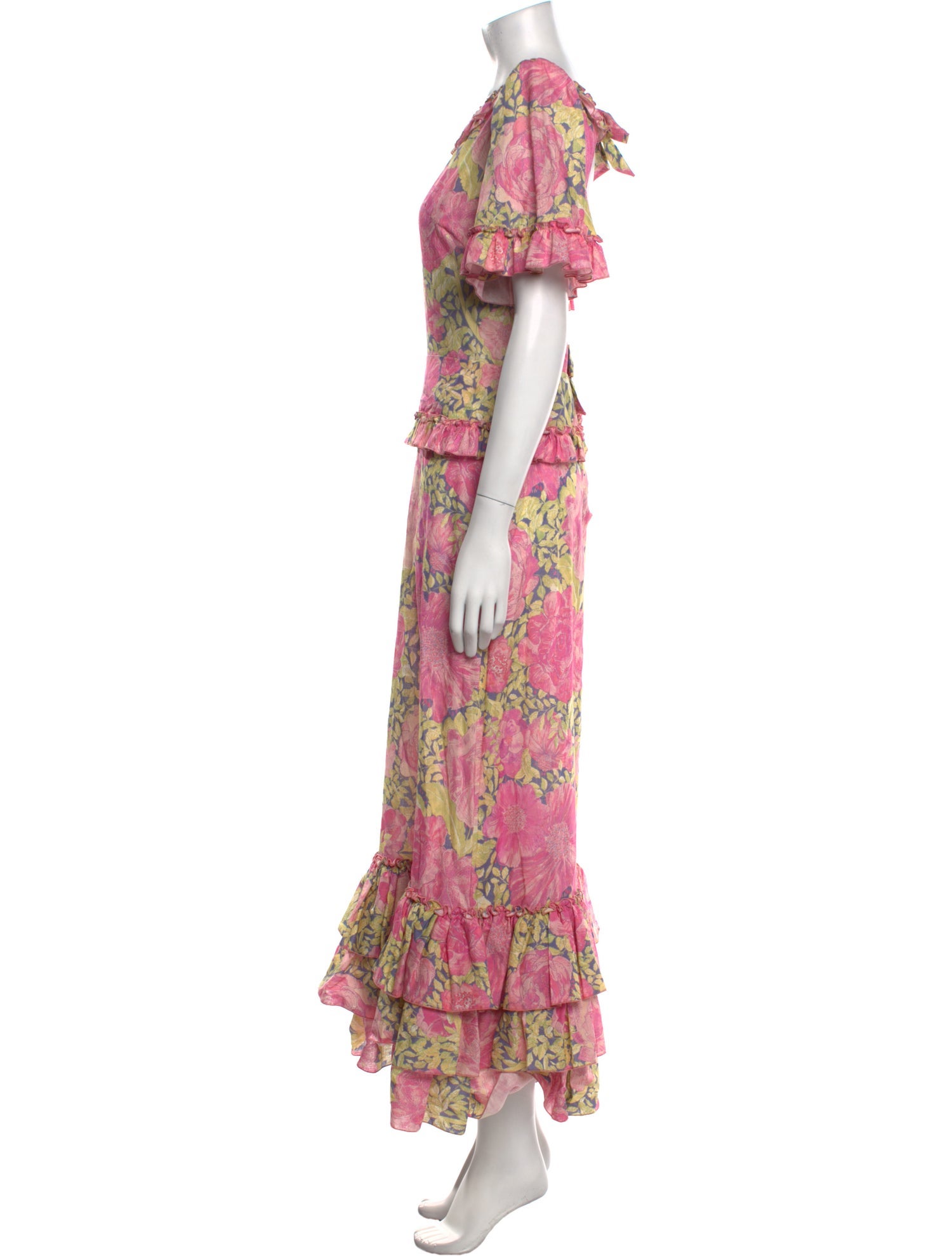 The Vampire's Wife Floral Print Long Dress