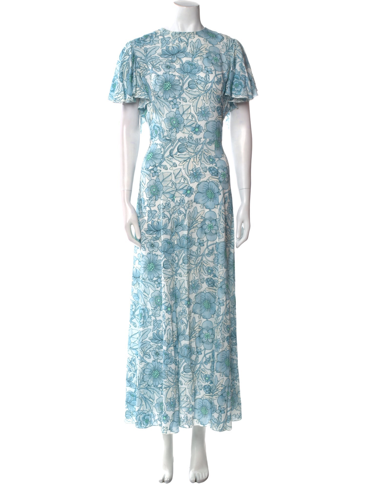 The Vampire's Wife Paisley Print Long Dress