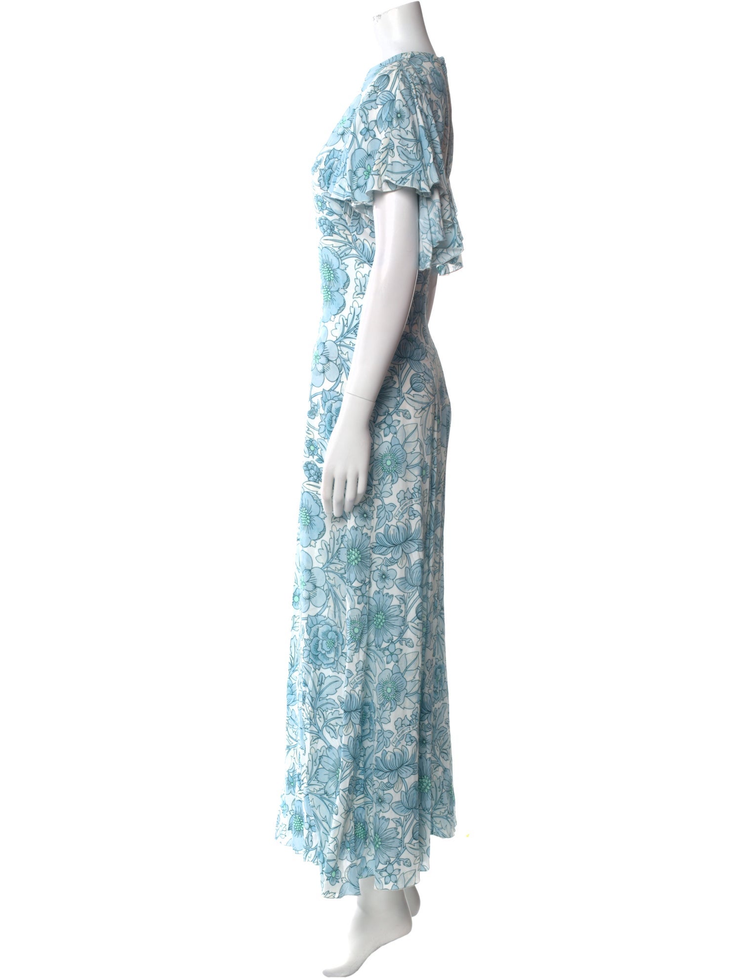 The Vampire's Wife Paisley Print Long Dress