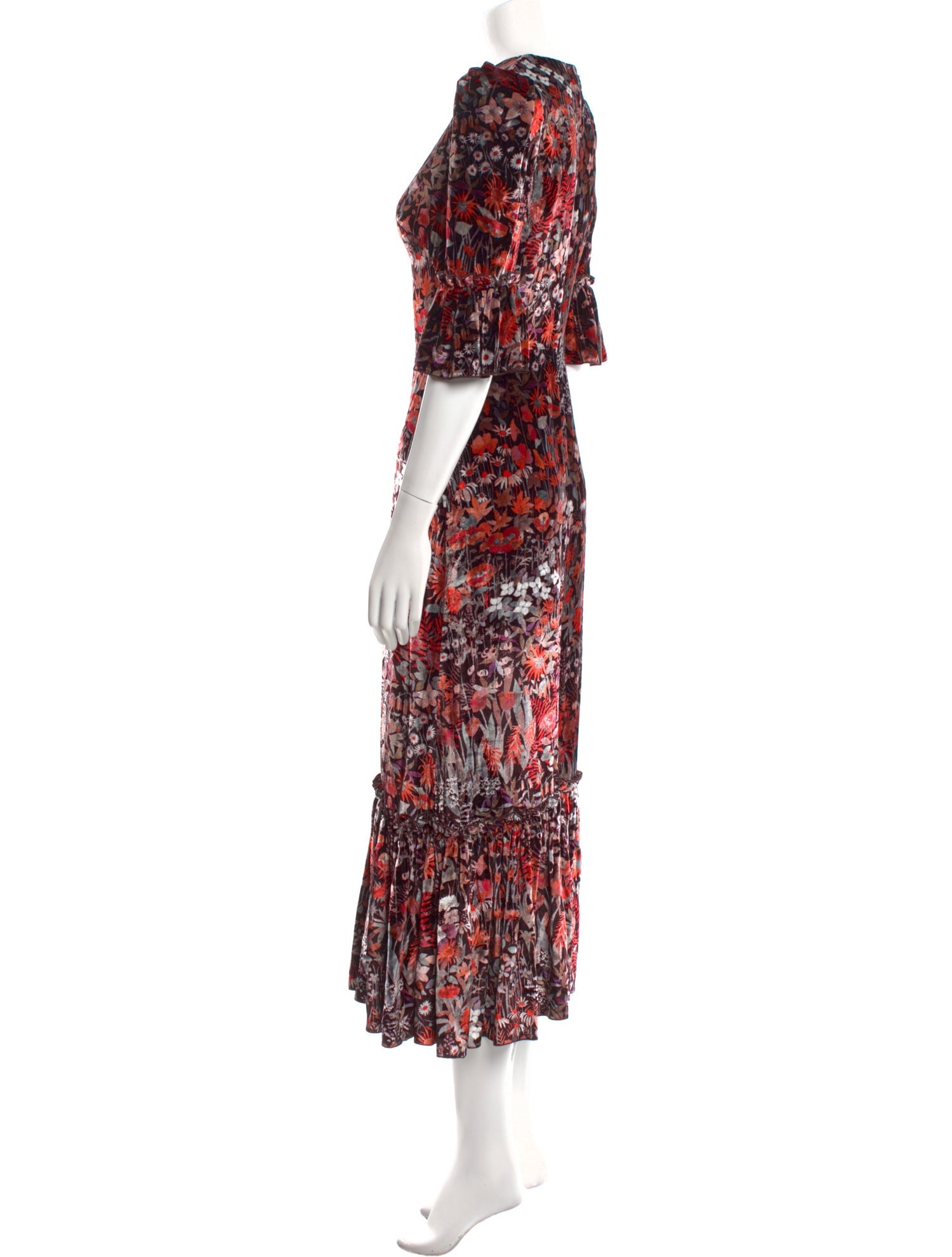 The Vampire's Wife Floral Print Long Dress