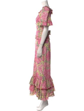 The Vampire's Wife Floral Print Long Dress