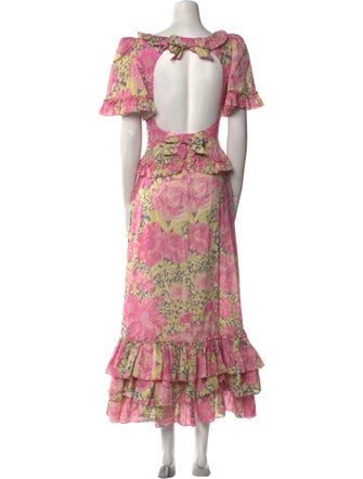 The Vampire's Wife Floral Print Long Dress