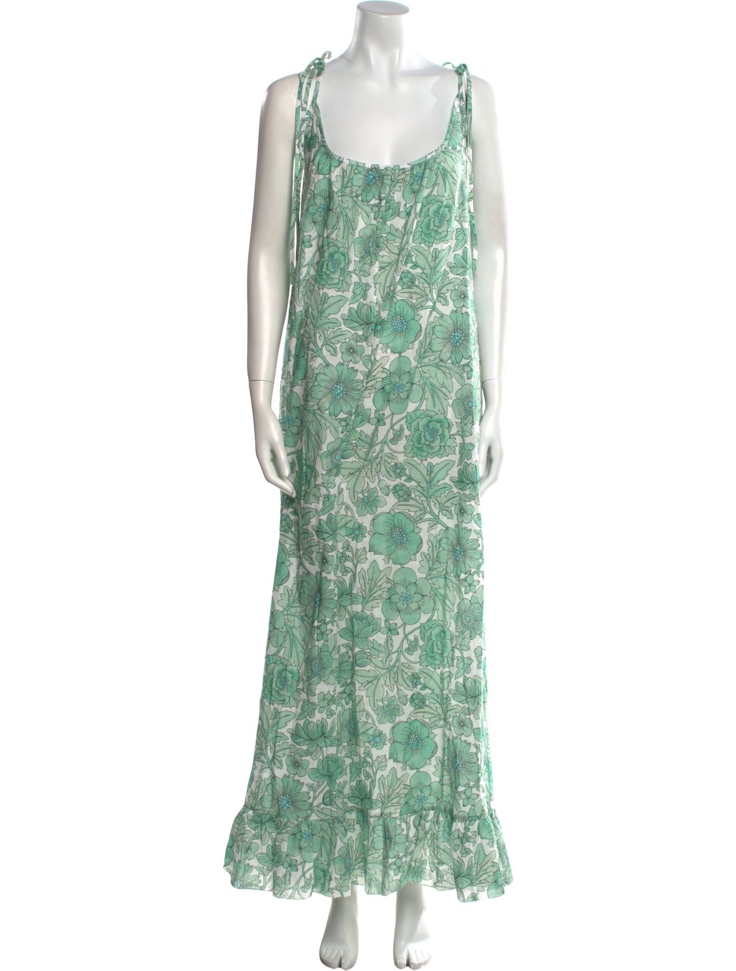 The Vampire's Wife Floral Print Scoop Neck Jumpsuit