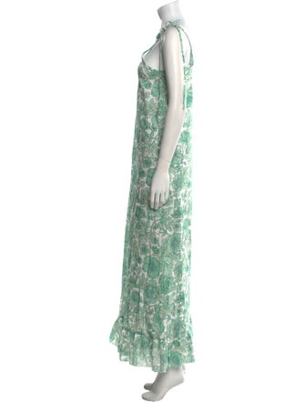 The Vampire's Wife Floral Print Scoop Neck Jumpsuit