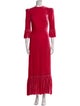 The Vampire's Wife Crew Neck Long Dress