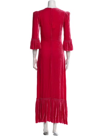 The Vampire's Wife Crew Neck Long Dress