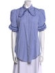 The Vampire's Wife Plaid Print Short Sleeve Button-Up Top