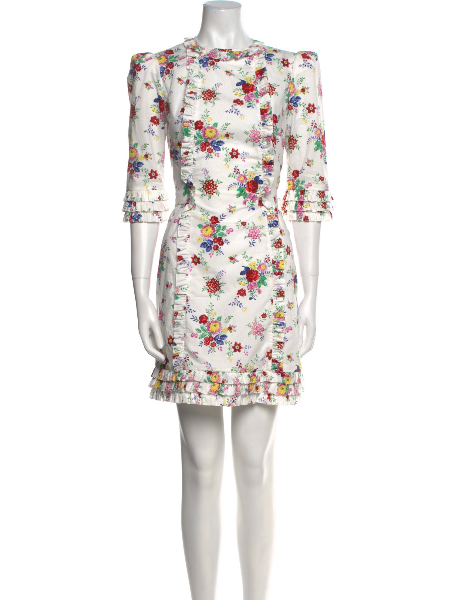 The Vampire's Wife Floral Print Mini Dress