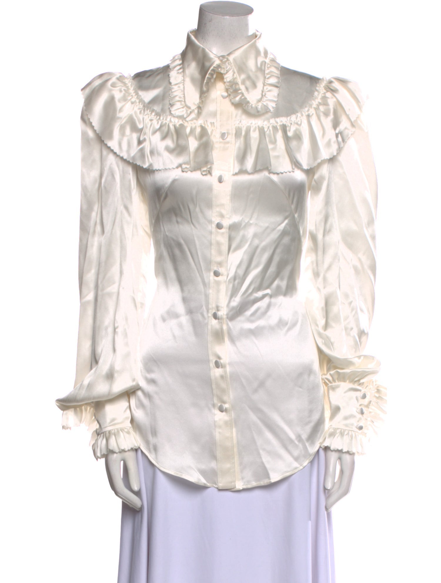 The Vampire's Wife Silk Mock Neck Blouse w/ Tags