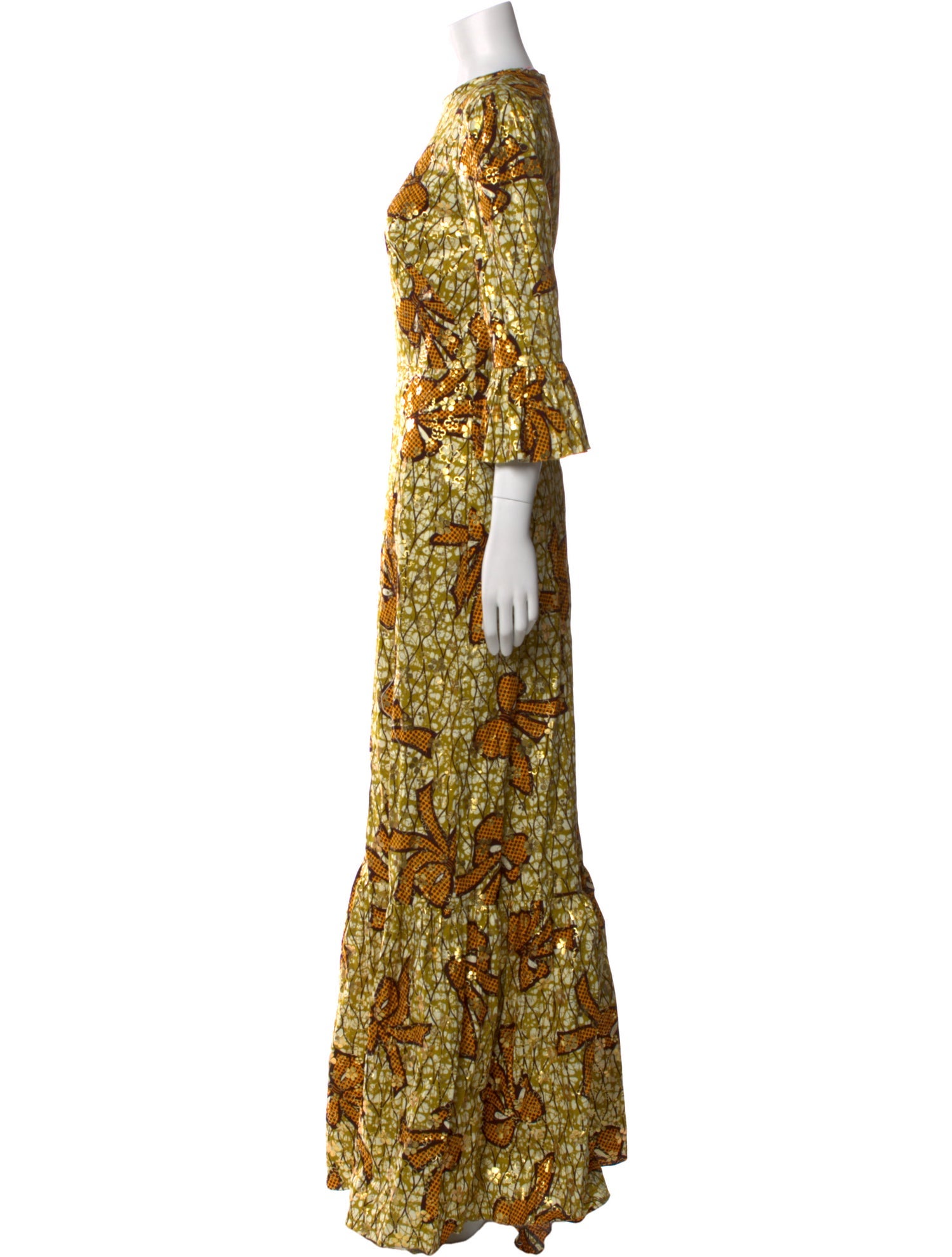 The Vampire's Wife Printed Long Dress