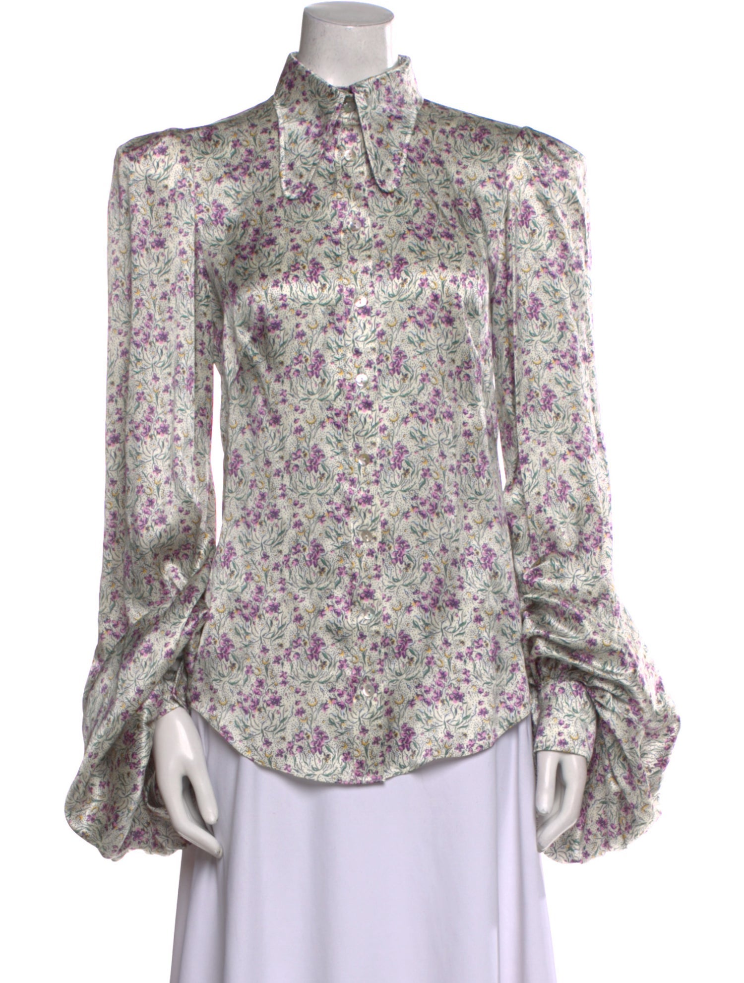 The Vampire's Wife Silk Floral Print Blouse w/ Tags
