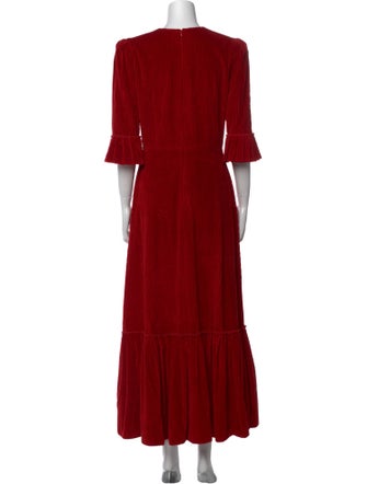 The Vampire's Wife Crew Neck Long Dress