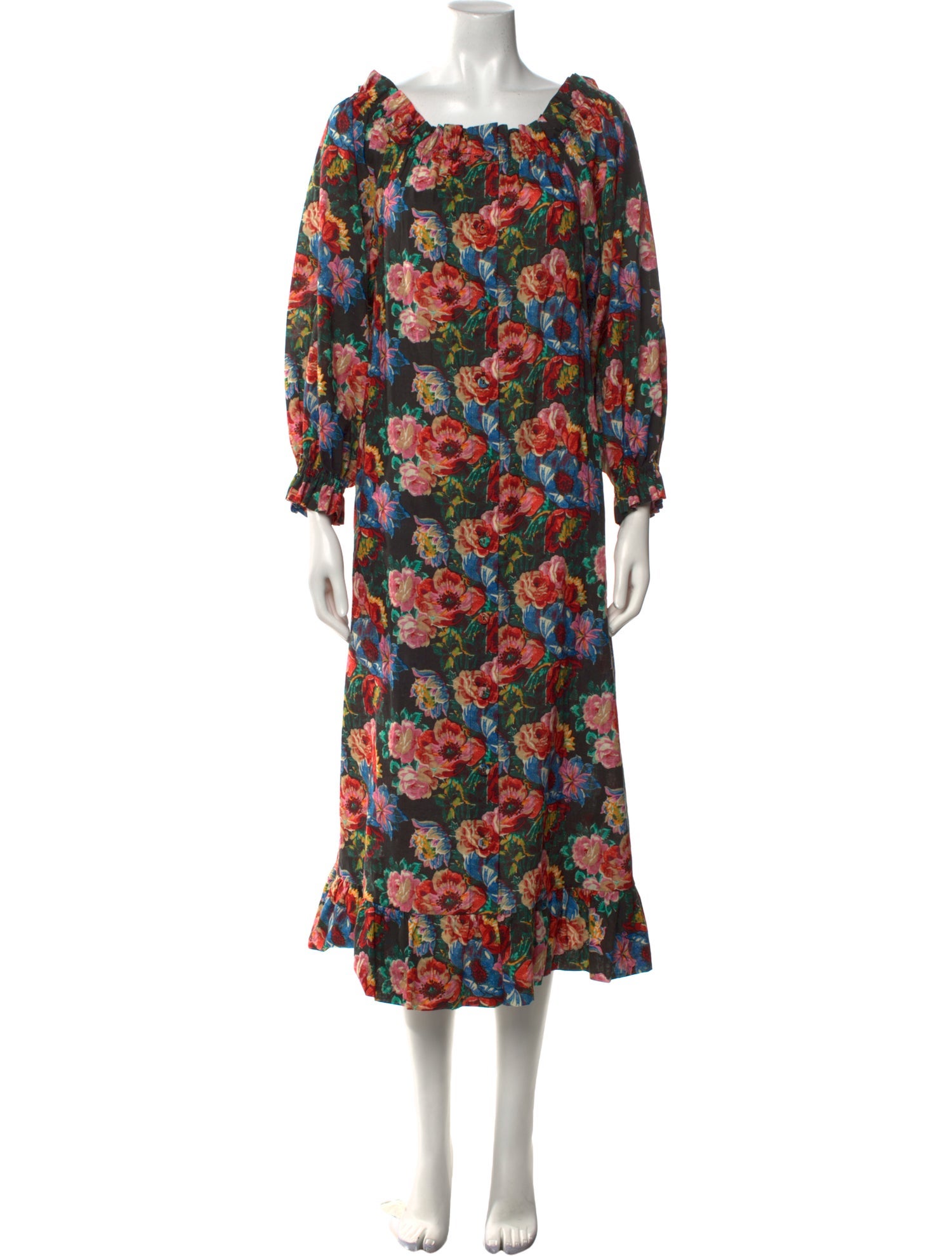 The Vampire's Wife Floral Print Midi Length Dress w/ Tags