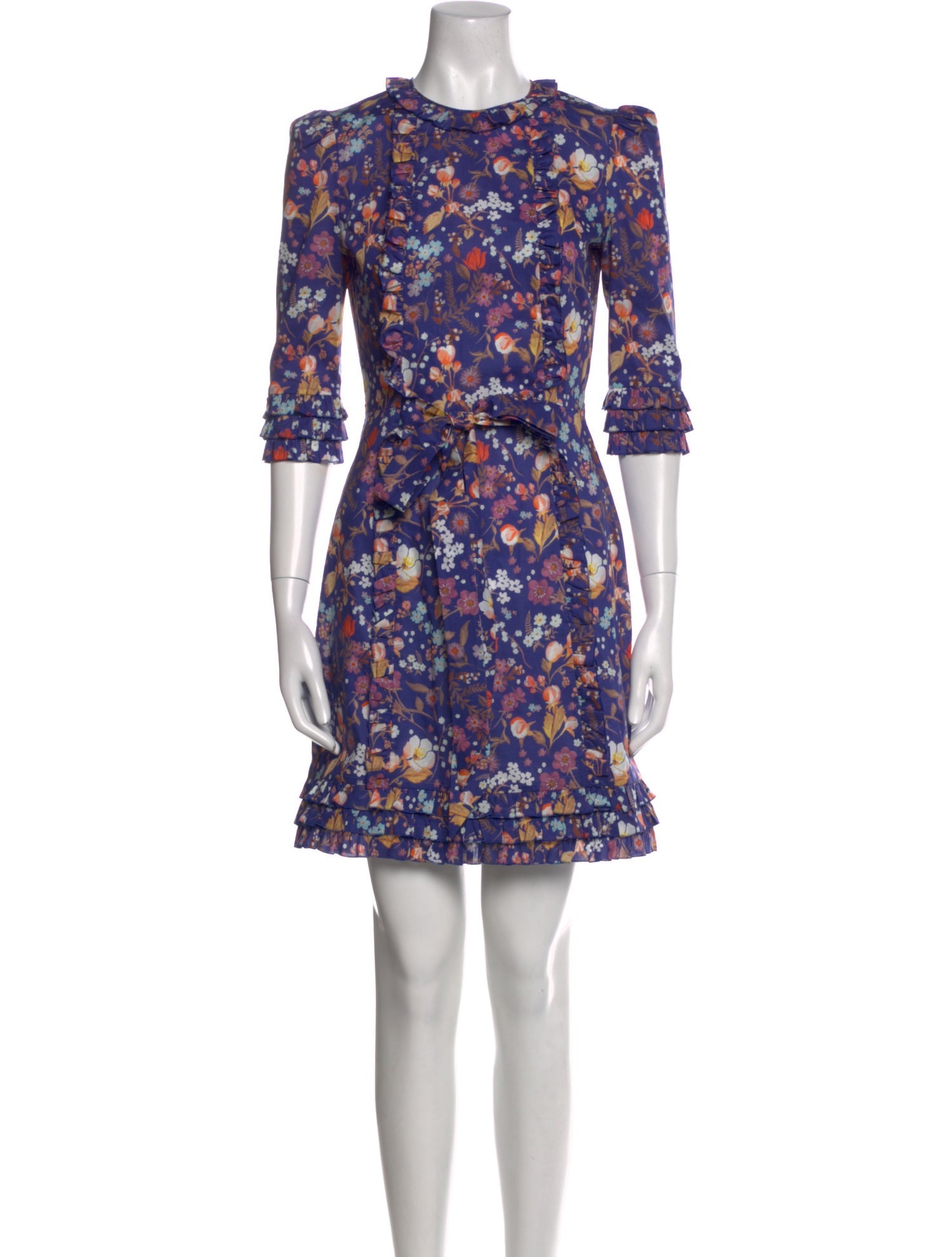The Vampire's Wife Floral Print Mini Dress