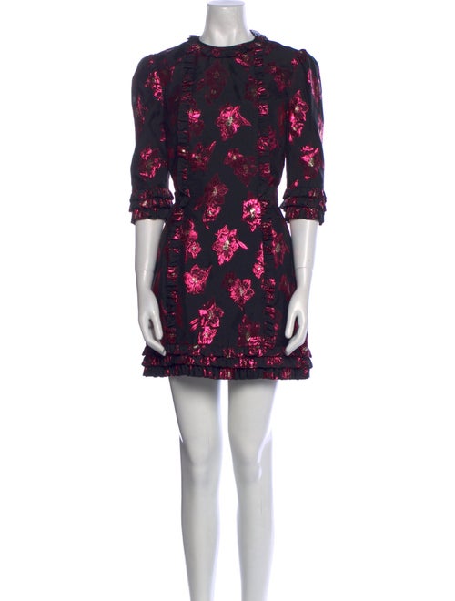 The Vampire's Wife Floral Print Mini Dress