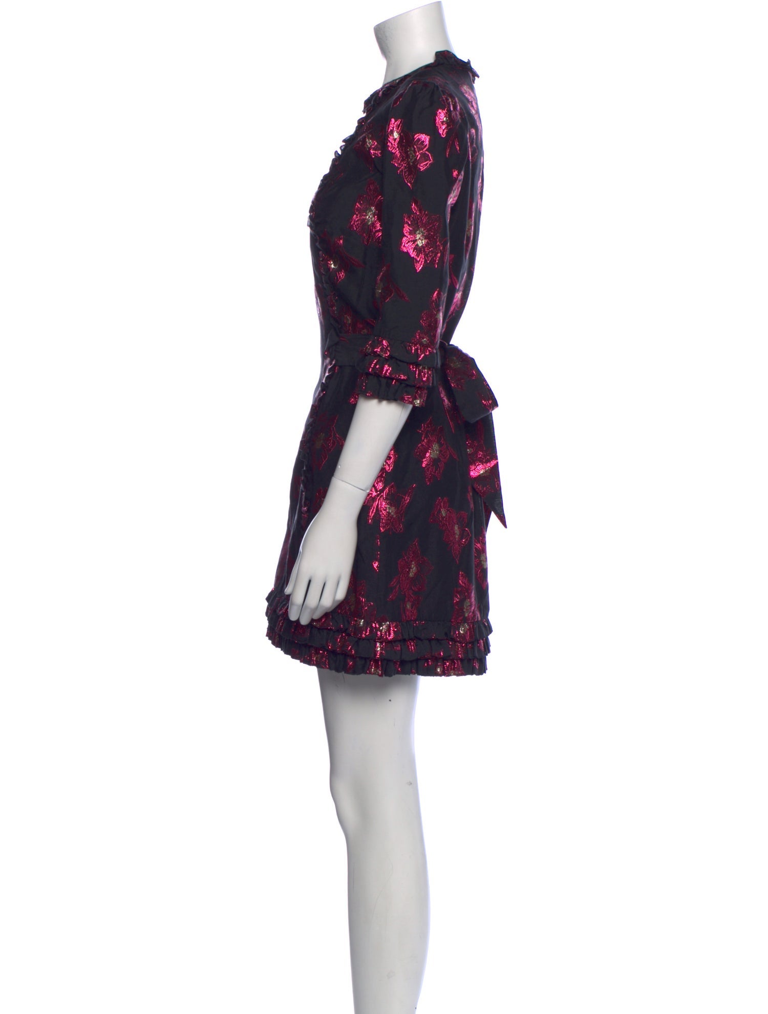 The Vampire's Wife Floral Print Mini Dress