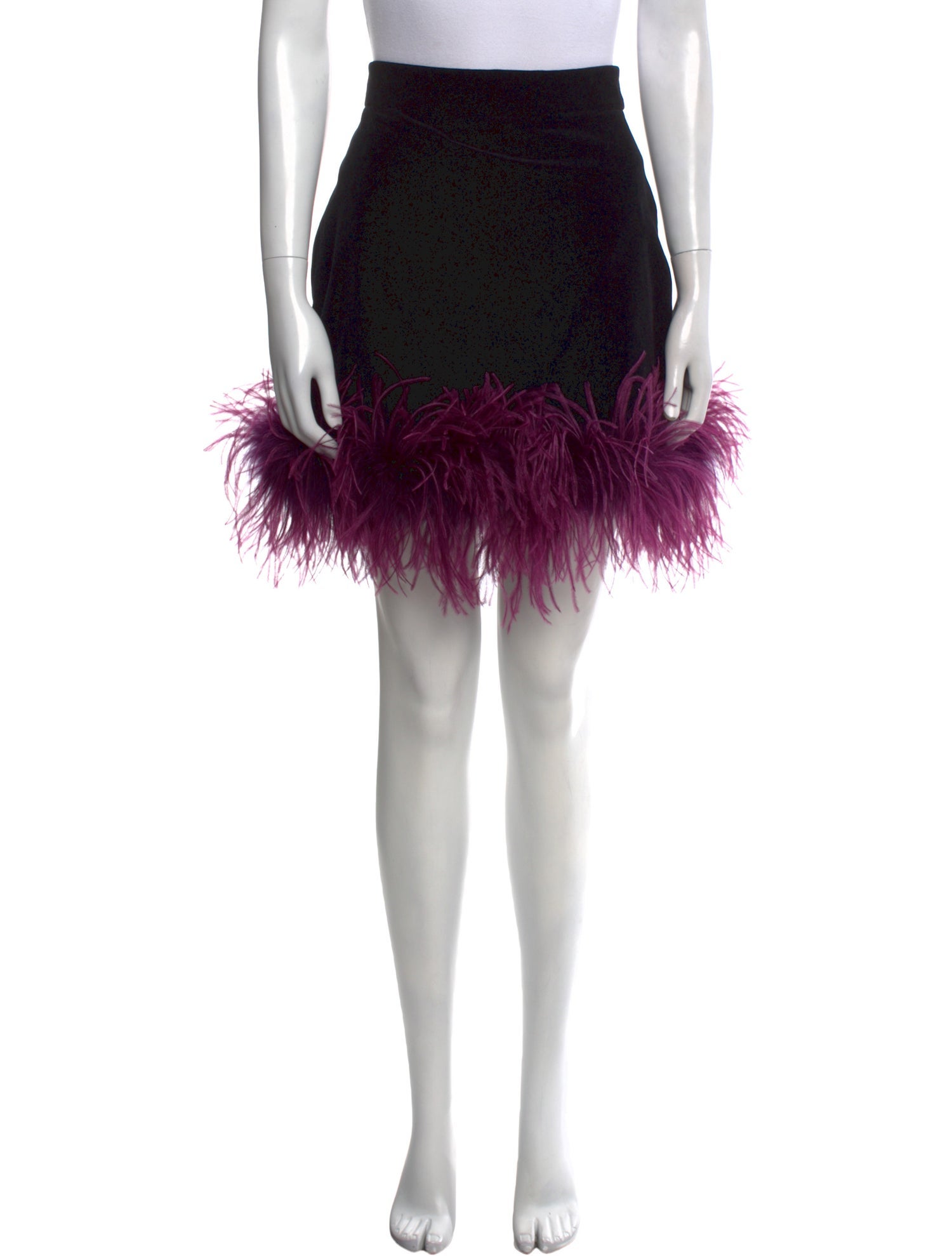 The Vampire's Wife Feather Trim Mini Skirt w/ Tags