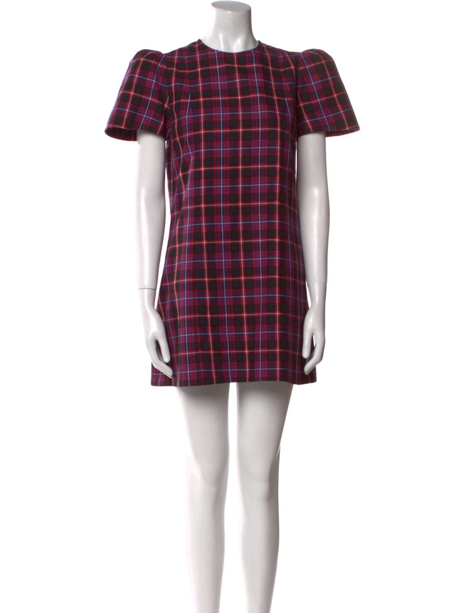 The Vampire's Wife Plaid Print Mini Dress