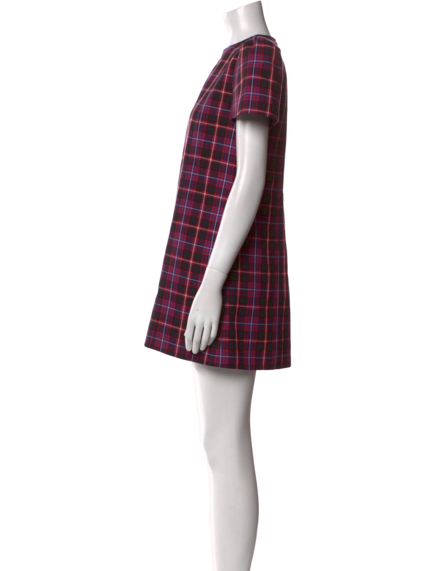 The Vampire's Wife Plaid Print Mini Dress