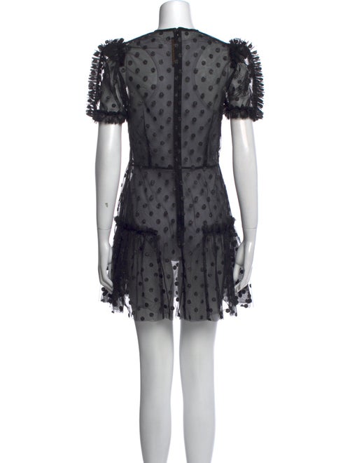 The Vampire's Wife Lace Pattern Mini Dress