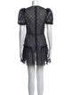 The Vampire's Wife Lace Pattern Mini Dress