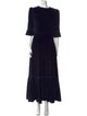 The Vampire's Wife Crew Neck Long Dress