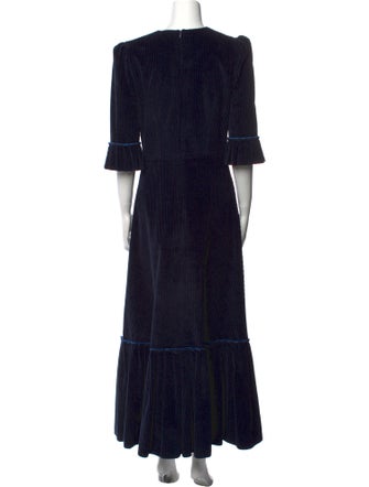 The Vampire's Wife Crew Neck Long Dress