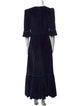 The Vampire's Wife Crew Neck Long Dress