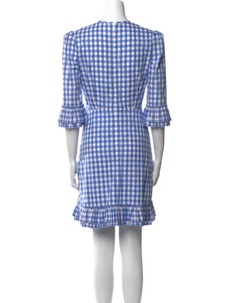 The Vampire's Wife Plaid Print Mini Dress