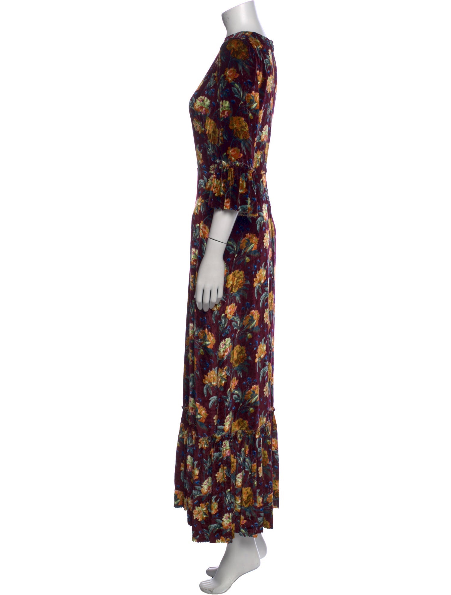 The Vampire's Wife Floral Print Long Dress