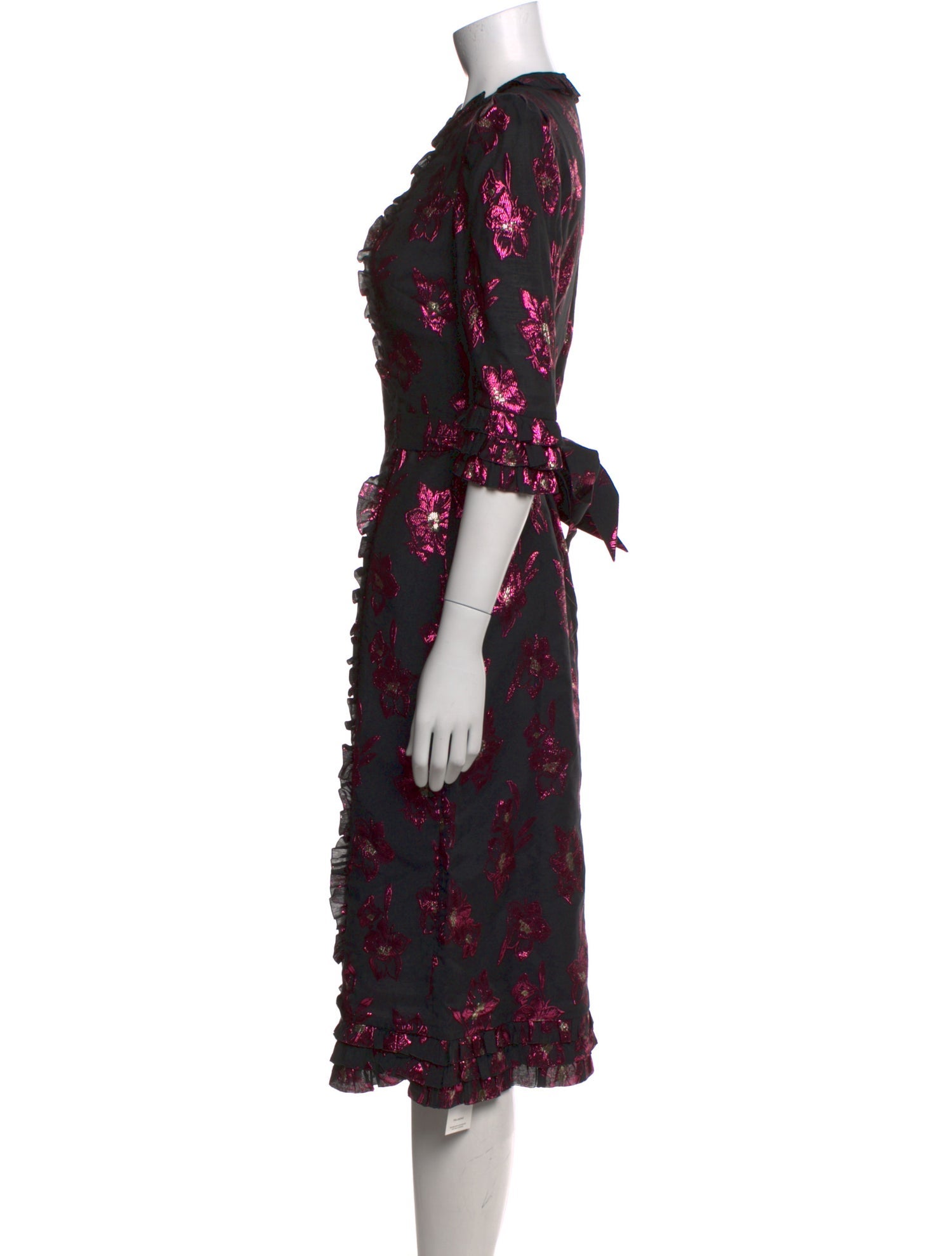 The Vampire's Wife Floral Print Midi Length Dress