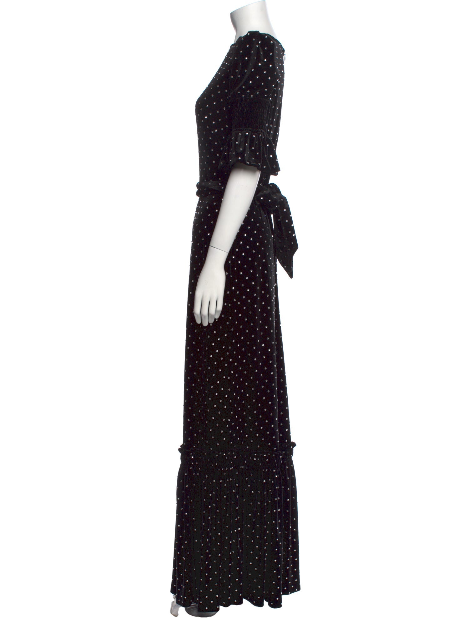 The Vampire's Wife Polka Dot Print Long Dress w/ Tags