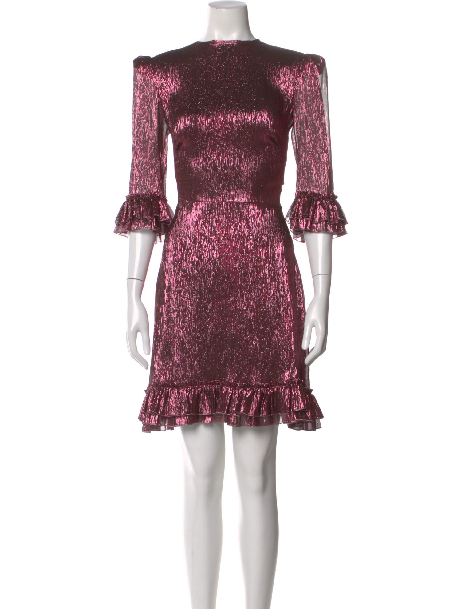 The Vampire's Wife Printed Mini Dress - Pink Dresses, Clothing - WVAMW22673  | The RealReal