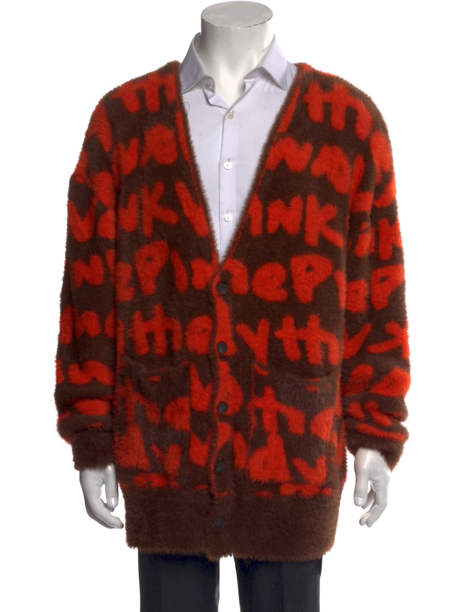 Vandy the Pink Printed V-Neck Cardigan