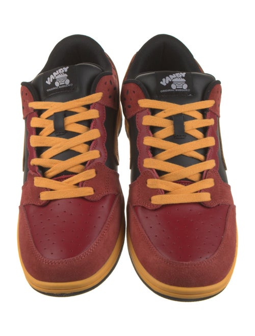 Vandy the Pink Suede Colorblock Pattern Sneakers