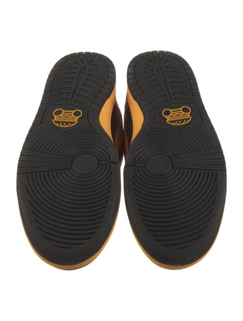 Vandy the Pink Suede Colorblock Pattern Sneakers