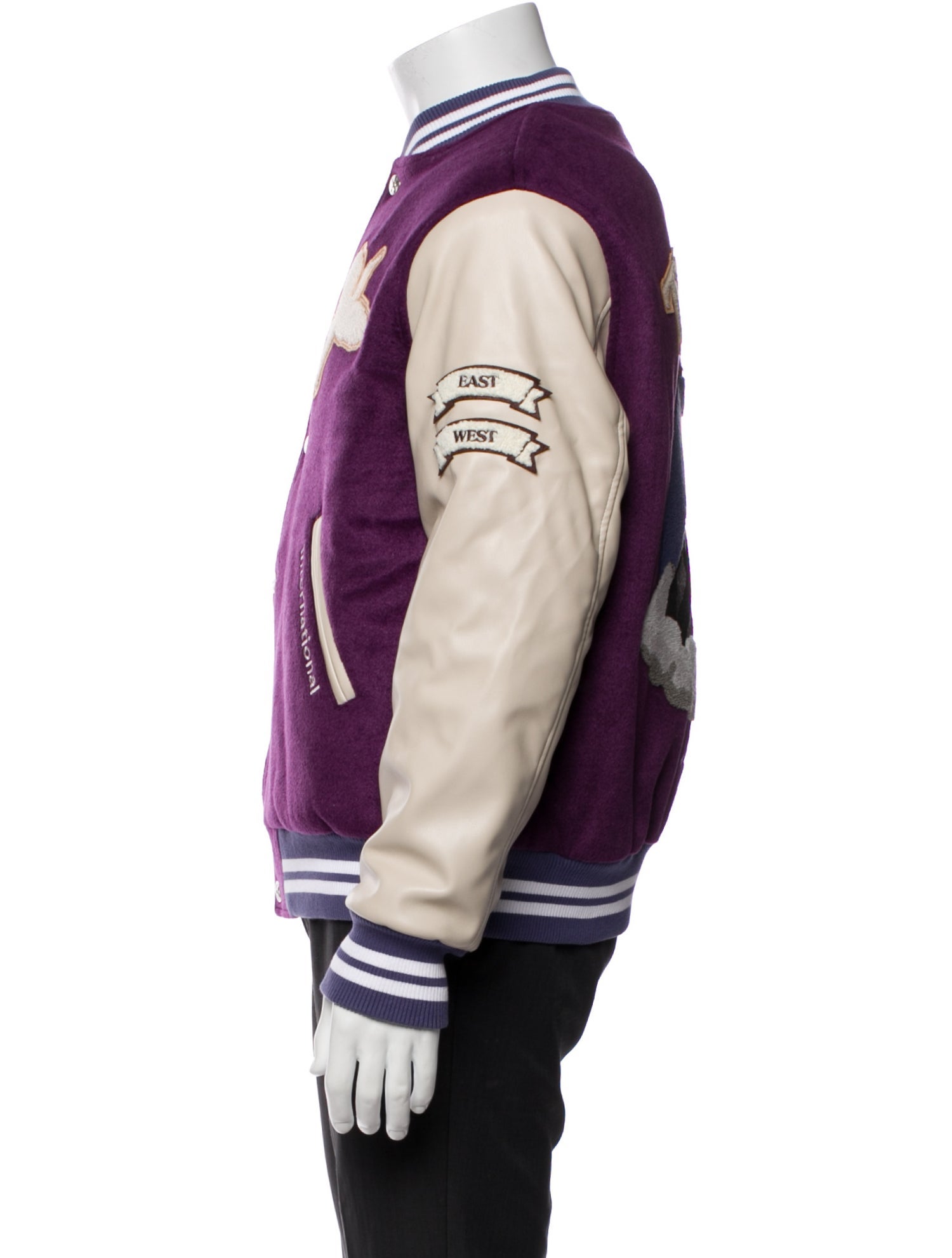 Vandy the Pink Striped Varsity Jacket