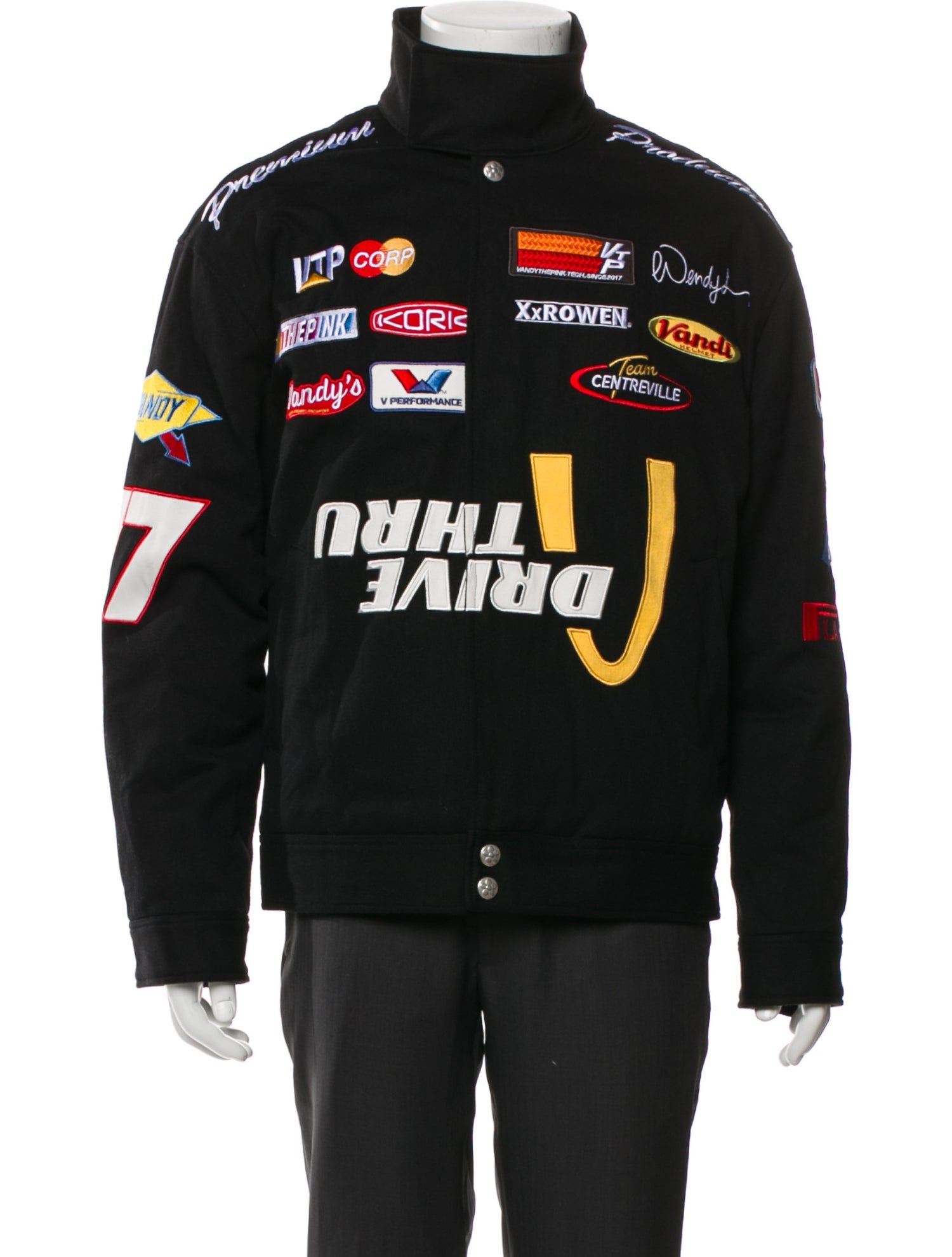 Vandy the Pink Wool Graphic Print Jacket