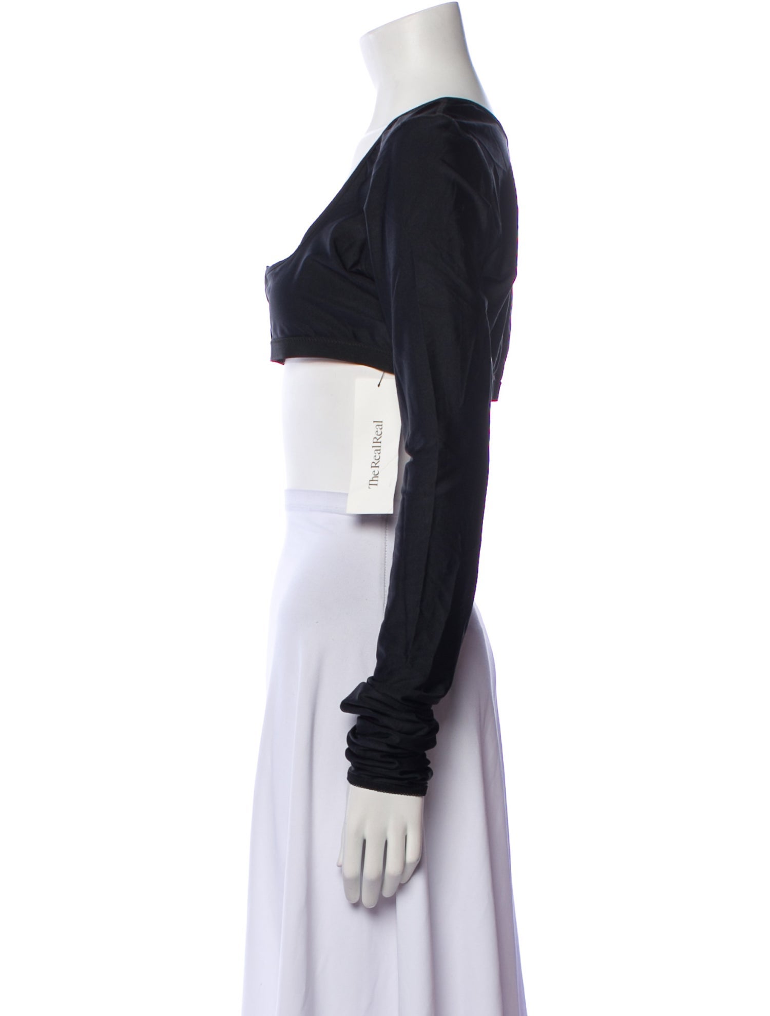 Vaquera Square Neckline Long Sleeve Crop Top w/ Tags