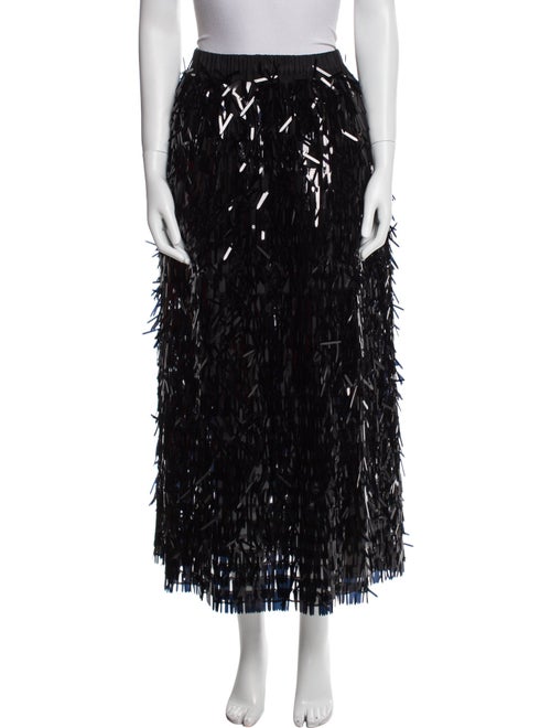 Vaquera Sequin Embellishments Midi Length Skirt