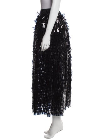 Vaquera Sequin Embellishments Midi Length Skirt