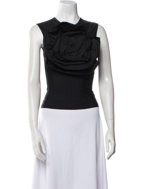 Vaquera One-Shoulder Sleeveless Crop Top