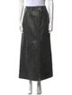 Vaquera Leather Midi Length Skirt