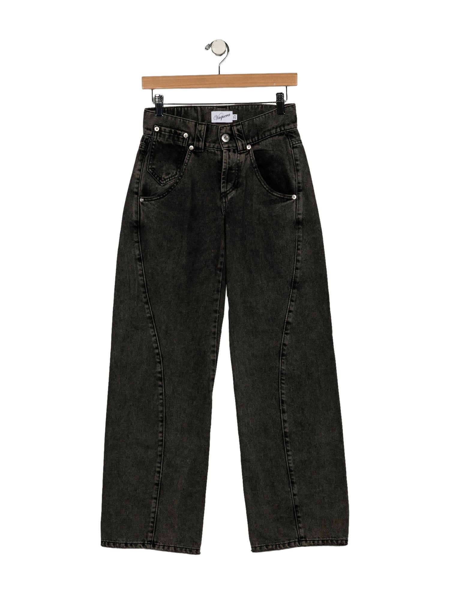 Vaquera Mid-Rise Wide Leg Jeans