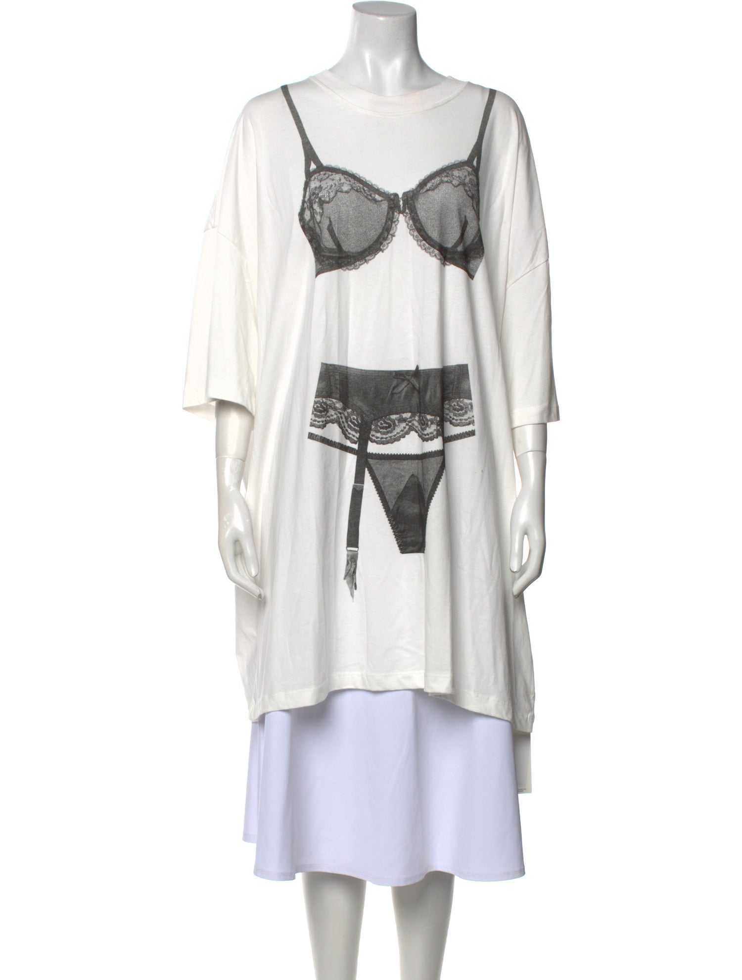 Vaquera Graphic Print Scoop Neck Tunic