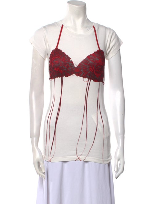 Vaquera Graphic Print V-Neck Top