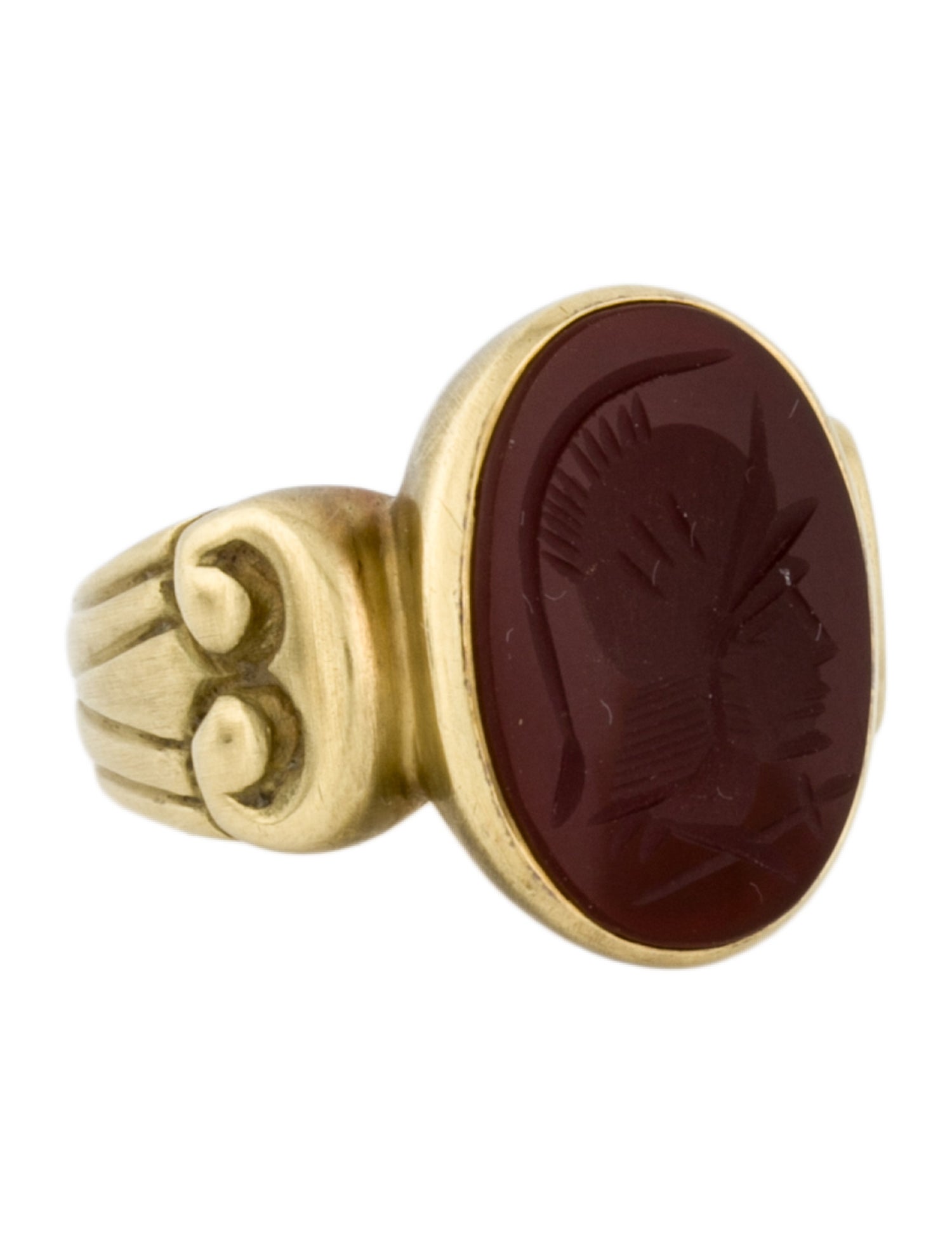 Vahe Naltchayan Vintage 18K Carnelian Centurion Ring