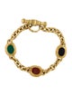 Vahe Naltchayan 18K Carved Carnelian, Onyx, & Chalcedony Station Bracelet