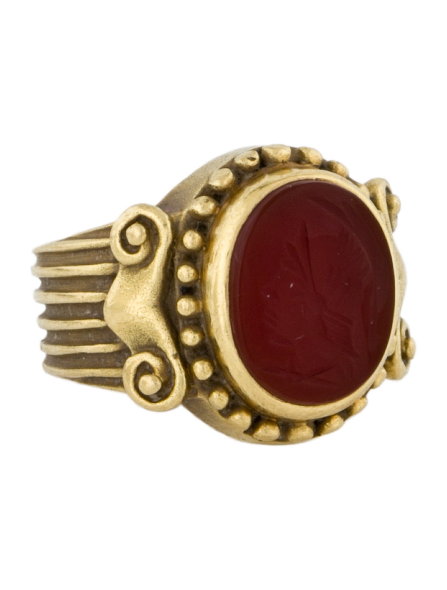 Vahe Naltchayan Vintage 18K Carnelian Ring