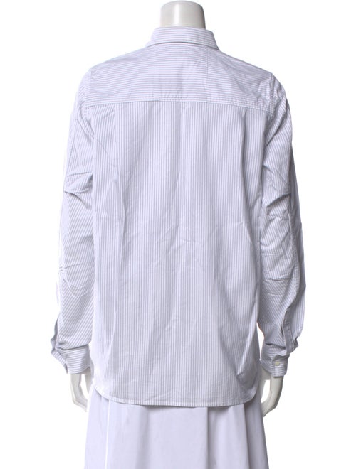 Vis A Vis Striped Long Sleeve Button-Up Top